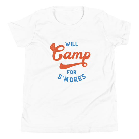 Will Camp For S'mores Youth Tee