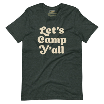 Let's Camp Y'all Adult Tee - Campy Goods and Gear